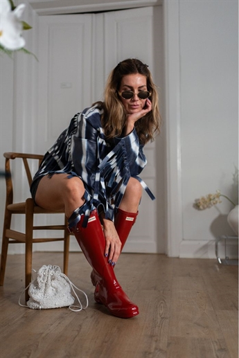 Stand Studio, Charlotta Fringle Jacket, Ocean Tie Dye